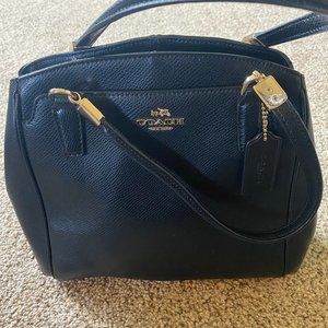 Coach Black Minetta Handbag Satchel